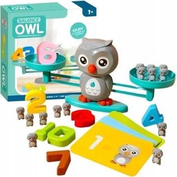 ميزان البومة التعليمي لتعلم الأرقام والرياضيات (لعبة التوازن الذكية) Balance Owl Math Game & Number Counting Educational Toy