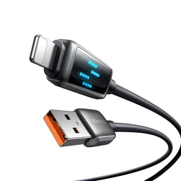 كابل بيانات USB-A إلى Lightning بشاشة LED MC بطول 1.2 متر كابل بيانات USB-A إلى Lightning بشاشة LED MC بطول 1.2 متر