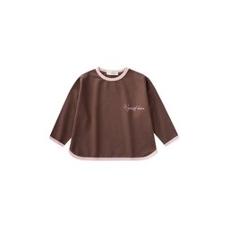تيشيرت أطفال بأكمام طويلة وقصة واسعة، موسمي، بني - 2-8 سنوات Kids' Loose Fit Long Sleeve Seasonal T-Shirt, Brown - Ages 2-8