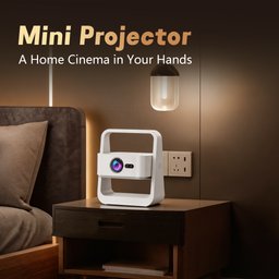 جهاز عرض منزلي ذكي S34 – دقة 720P ودعم 4K ونظام Android 13 وWi-Fi وBluetooth S34 Smart Home Theater Projector – 720P, 4K Support, Android 13, Wi-Fi & Bluetooth