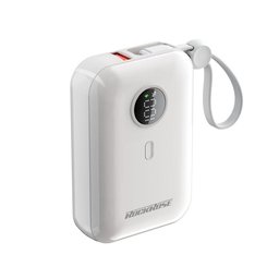 RR 10000 مللي أمبير 20 واط PD & 22.5 واط سريع شحن باور بانك RR 10000mAh 20W PD&22.5W Quick Charge Power Bank white