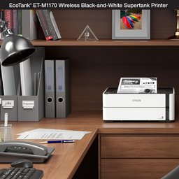 طابعة إبسون إيكوتانك ET-M1170 أحادية اللون لاسلكية بخزان حبر Epson EcoTank ET-M1170 Wireless Monochrome Supertank Printer