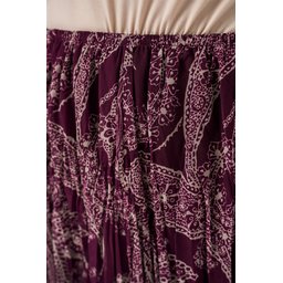 تنورة نسائية شيفون تُل غير متماثلة 8061 - لون بنفسجي Women's Asymmetrical Tulle Chiffon Skirt 8061 - Plum