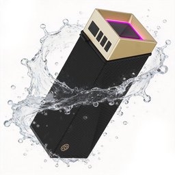 مكبر صوت بوغاني Brief TT محمول بتقنية البلوتوث مع إضاءة RGB BUGANi Brief TT Portable Bluetooth Speaker with RGB Lighting Effect