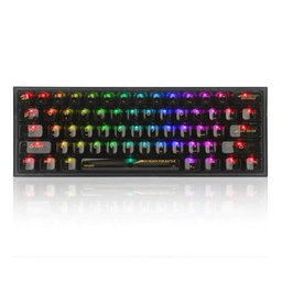 كيبورد ريد دراغون فيز RGB أسود شفاف Redragon FIZZ RGB Transparent Black