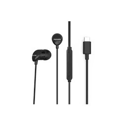 فيلبس TAE2146BK/97 سماعة سلكية باللون الاسود نوع USB-C Philips Wired In ear TAE2146BK/97 USB-C