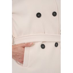 معطف نسائي كاشيه بحزام 9162 - لون إكرو Women's Belted Cachet Coat 9162 - Ecru