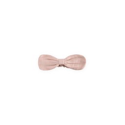 باندانا موسلين مطاطية بفيونكة - وردي بودرة Muslin Elastic Bow Headband - Powder Pink