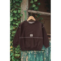 سويت شيرت Karyoka بتصميم واسع للأطفال 2-8 سنوات - بني Karyoka Oversize Sweatshirt for Kids 2-8 Years - Brown