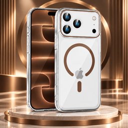 كفر آيفون 18 برو ماكس شفاف كريستالي مع ماك سيف iPhone 18 Pro Max Crystal Clear MagSafe CaseiPhone 18 Pro Max Crystal Clear MagSafe Case