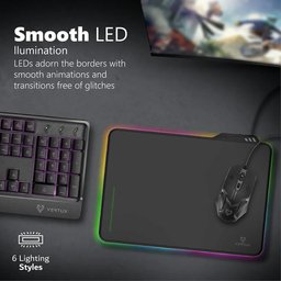 ماوس باد مع اضاءة  Vertux luxpad RGB Vertux Luxpad RGB Lighting Mouse Pad