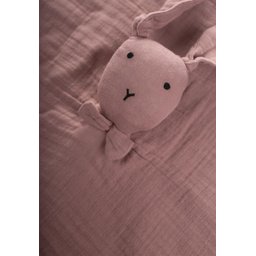 لعبة رفيق النوم أرنب موسلين (مغسول) 40x40 سم - نحاسي Rabbit Muslin Sleep Buddy (Pre-washed) 40x40 cm - Copper