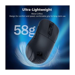 ماوس ألعاب ريدراجون جابنس M818 تلاي مود لاسلكي | 3 مودات اتصال، تصميم مريح Ergonomic، سلكي وبلويتوث و2.4GHz Redragon JABNS M818 Tri-Mode Wireless Gaming Mouse | Ergonomic Design, 2.4GHz, Bluetooth & USB-C Wired