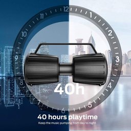 مونستر - مكبر صوت محمول Adventurer Force بقوة 80 واط - اسود Monster Adventurer Force Portable Bluetooth Speaker 80W Black
