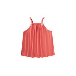 فستان بناتي بحمالات - مرجاني (1-7 سنوات) Girls' Strappy Dress - Coral (1-7 Years)