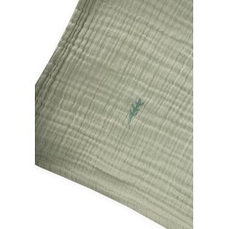 بطانية موسلين مطرزة للأطفال 90x100 سم - أخضر Embroidered Muslin Baby Blanket 90x100 Cm - Green