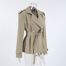جاكيت ترنش قصير short trenchcoat
