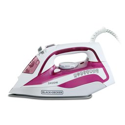 مكواة بخار من بلاك+ديكر X2400-B5 ذو قاعدة سيراميكية 2400واط Black&Decker X2400-B5 2400W STEAM IRON WITH CERAMIC SOLEPLATE