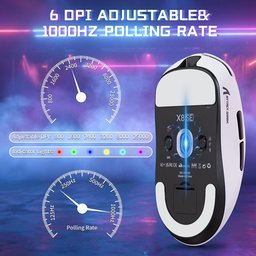ماوس ألعاب أتاك شارك X8 SE لاسلكي ثلاثي الاتصال وقابل للشحن ATTACK SHARK X8 SE Tri-Mode Wireless Rechargeable Gaming Mouse