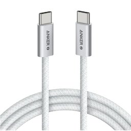 أنكر زولو كابل شحن سريع يو إس بي سي إلى يو إس بي سي بقدرة 240 واط بطول 1 متر Anker Zolo USB-C to USB-C 240W Fast Charging Cable 1m