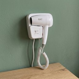 مجفف وسشوار الشعر الفندقي راف RAF Wall-Mounted Hotel Hair Dryer