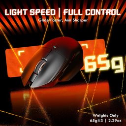 ماوس ألعاب أتاك شارك V6 فائق الخفة، ثلاثي الاتصال مع قاعدة شحن مغناطيسية RGB ATTACK SHARK V6 Ultra-Light Tri-Mode Gaming Mouse with RGB Magnetic Charging Dock