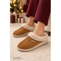 Muggo BLADE شبشب نسائي شتوي مبطن بالفرو مريح - توبا Muggo BLADE Women's Winter Fur-Lined Comfortable Home Slippers - Taba