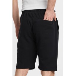 شورت رجالي 4 قطع بخصر مطاطي وقصة عادية - أسود، كحلي، رمادي، أنثراسيت Men's Regular Fit Elastic Waist Side Pocket Shorts 4-Pack - Black, Navy, Grey, Anthracite