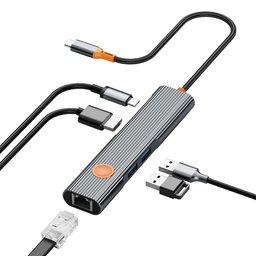 موزع Wiwu للسفر 5 في 1 USB-C Wi-HB005 Wiwu Travelling 5 in1 USB-C Hub Wi-HB005
