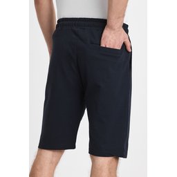شورت رجالي 3 قطع بقصة مريحة بخصر مطاطي وجيوب جانبية - أسود، كحلي، أنثراسيت Men's 3-Pack Regular Fit Comfortable Shorts with Elastic Waist and Side Pockets - Black, Navy, Anthracite