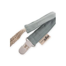 حامل لهاية أطفال قطني 23 سم - أخضر نعناعي Baby Cotton Pacifier Holder 23cm - Mint Green