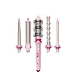 طقم فير وتجعيد الشعر ويفي توك الاحترافي 5 في 1 Wavytalk Heatwave Pro 5-in-1 Curling Wand Set