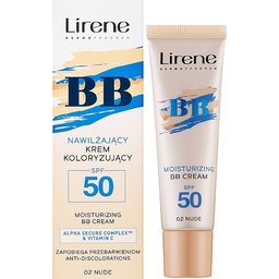 ليرين كريم اساس واقي شمس حماية ٥٠  لون 02 Lirene Moisturizing BB Cream 02 SPF50