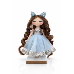 دمية قماشية فاخرة مصنوعة يدوياً Handmade Fabric Fashion Doll
