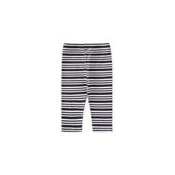 ليقنز مخطط مضلع للأطفال 1-10 سنوات - كحلي Kids' Striped Ribbed Leggings 1-10 Years - Navy Blue
