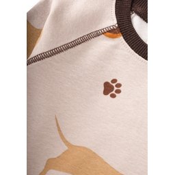 طقم بيجامة أطفال منقوشة بيج - 1-6 سنوات Patterned Kids' Pajama Set Beige - 1-6 Years