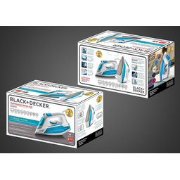 مكواة بخار من بلاك+ديكر X2800-B5 قوة 2800واط Black&Decker X2800-B5 2800W Steam Iron w Anodized soleplate