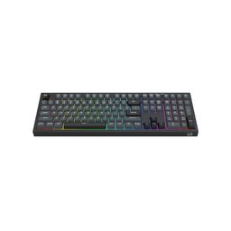 كيبورد ألعاب ريدراجون كروكس K518 RGB | مفاتيح غشائية هادئة، سلكي USB، إضاءة RGB، للألعاب والكتابة اليومية Redragon CRUX K518 RGB Wired Membrane Gaming Keyboard | Quiet Keys, USB Wired, RGB Backlighting, PC Gaming