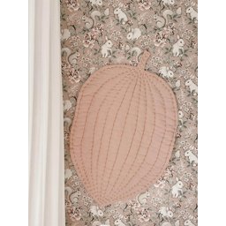 Müslin حصيرة لعب أطفال بتصميم ورقة شجر، وردي Müslin Leaf Baby Play Mat, Pink