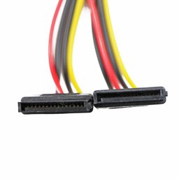 كابل طاقة داخلي VCOM من 4-Pin إلى منفذي SATA بنظام Y VCOM Internal Y-Type 4-Pin to Dual SATA Power Cable