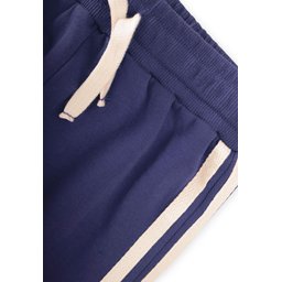 طقم رياضي للأطفال بخطوط جانبية - كحلي (2-10 سنوات) Kids' Striped Tracksuit Set - Navy Blue (2-10 Years)