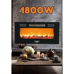 مدفأة حائط كهربائية رقمية هاوسبيرغ Hausberg – أسود HAUSBERG HB-8225NG Electric Digital Wall Fireplace - Black