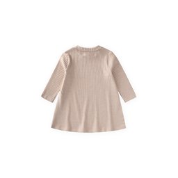 توب تونيك فضفاض للأطفال 2-10 سنوات - بيج Flowy Tunic Top for Kids 2-10 Years - Beige