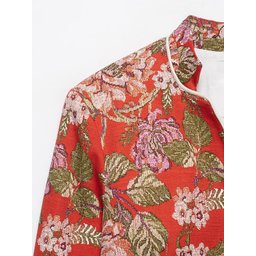 بليزر أنيق بنقشة الزهور الكلاسيكية Zara Style Blazer