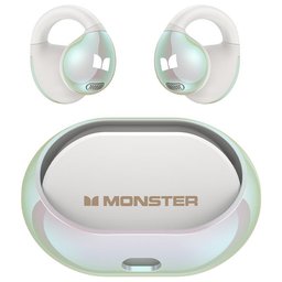 سماعات مونستر AC600 اللاسلكية بتصميم مفتوح ومشبك للأذن – أبيض Monster Open Ear AC600 Clip-On Wireless Earbuds - White