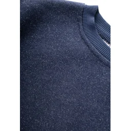 طقم سويتشيرت شتوي مبطن للأطفال 2-8 سنوات - كحلي Kids Brushed Sweatshirt Set 2-8 Years - Navy Blue
