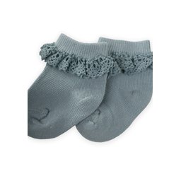 جوارب أطفال دانتيل سوكيت - أخضر نعناعي (0-4 سنوات) Dantalli Baby Ankle Socks - Mint Green (0-4 Years)