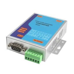 محول بيانات RS232 وRS485 وRS422 إلى شبكة LAN بسرعة 100Mbps لنقل البيانات والتحكم بالأجهزة عبر Ethernet RS232/RS485/RS422 to Ethernet LAN 10/100Mbps Serial Device Server Adapter