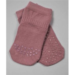 جوارب زحف ومانعة للانزلاق للأطفال 6-24 شهر - لون وردي مجفف Crawling & Anti-Slip Socks for Babies 6-24 Months - Dried Rose