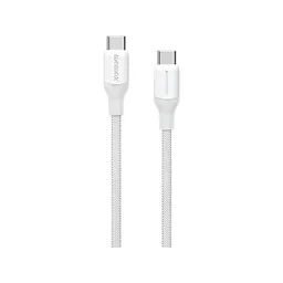 كيبل 1-Link Flow CC 100W USB-C مضفر Momax 1-Link Flow CC 100W USB-C Braided Cable 2m (White)